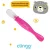 Clingo Colher Silicone Ponta Dupla, Rosa