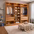 Closet Casal 4 Gavetas 100% MDF Amoudi Móveis Cor Freijó