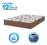 Colchão Casal Espuma D33 Extra Firme 138x188x24 Marrom Eliana Umaflex