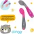 Colheres De Silicone Termosensiveis, Clingo, Cinza/Rosa