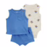 Kit Body Bebê 5 Peças Canelado com Babados Multicor Carter’s