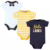 Conjunto de camisetas  Cotton Bodysuits 3-pack Hudson meninos – Tamanho: 12-18 Meses