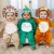 🛍️Conjunto de Macacão Temático de Bichinhos em Plush 3D com Pantufa Lúdica