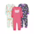 > 🛍️ Conjunto de pijama Pacote com 3 pijamas de algodão confortável sem pés Simple Joys by Carter’sMeninas
