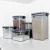 Conjunto de  Potes Herméticos em Acrílico Cristal com Trava e Design Empilhável – Organizador para Mantimentos