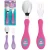 Conjunto de Talher Infantil Garfo Colher Inox para Alimentação Infantil Bebê Personagens Divertidos
