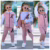 Conjunto Infantil De Moletom feminino Quentinho kit com 2 peças