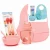 Conjunto Introdução Alimentar com Tigela de Silicone Com Ventosa + Babador de Silicone Pega Migalhas + Copo Antivazamento + Kit Antiaderente Impermeável Infantil