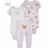 Kit Body Bebê 5 Peças Poá e Bichinhos Multicor Carter’s