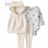 Kit Body Bebê 5 Peças Regata Branco | Carter’s