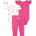 Kit Body Bebê 5 Peças Poá e Bichinhos Multicor Carter’s