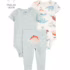 Conjunto Longo Bebê 3 Peças Nave Espacial Azul Carter’s