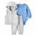 Macacão Pijama Infantil com Pezinho Listras Dino Azul Carter’s