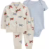 Kit Body Bebê 5 Peças Bolsos Bichinhos Multicor | Carter’s
