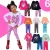 Conjunto Meia Estação Menina Kit 6 peças 3 Camiseta 3 Calça  Roupa de frio infantil inverno kids