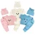 Conjunto Para Bebê 3 Peças Com Gorro e Mijão