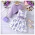 Conjunto Roupa Infantil Menina 2-8Anos Manga Longo Casaco Floral Vestidos Para Crianças