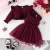 Conjunto Roupa Infantil Menina 6Meses-3 Anos Verão Moda Manga Longa Botão Casaco Suspensórios Vestidos Floral Tule De Princesa Para Bebê Recém-Nascidos