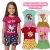 Conjunto Roupa Infantil Menina Coleção Verão Estampado Escolhido Avulso Camiseta + Shorts Básico Premium