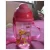 Copo Cantil Decorado com Canudo Silicone – Lillo, Rosa, 390 ml