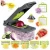🧡Cortador YY061 Fatiador Ralador Multiuso Cozinha Slicer Aço Inox Legumes Verduras Frutas Alimentos