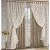 Cortina com Renda Para Sala Quarto 3,00×2,70 Tecido Forro Promoção