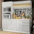 Cozinha Compacta 100% MDF Madesa Smart 190 cm Com Armário, Balcão e Tampo – Frentes Branco Brilho*