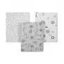 Cueiro Flanel Papi Compose Estampado para Bebê 80cm X 50cm Contém 03 Un