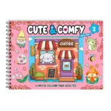 Cute & Comfy Super Extra Edição 01 – Livro de Colorir Adulto – Capa Dura Holográfica