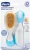 Escova e Pente de Cerdas Naturais, Chicco – Azul