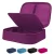 🛍️Estojo Escolar Box Grande Infantil Organizador Para Lapis Feminino Masculino Nylon Com Divisoria Necessarie Ziper Resistente Marca Calmfy (Violeta)
