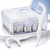 Fio Dental com Haste 2 em 1 Floss Picks 100 Unidades, Fio Macio e Resistente, Limpeza Interdental, Ponta Curva, Prático e Portátil