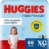 Fraldas Huggies Supreme Care M com 72