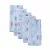 Fralda Luxo Estampada, Papi Textil, Branco, 70cm x 70cm, Pacote de 5