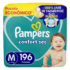 Fralda Pampers Confort Sec Tamanho M, 196 Unidades