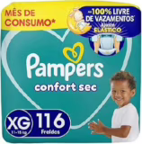 Fralda Pampers Confort Sec Tamanho XG 116 Unidades