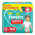 Fralda Pampers Pants Ajuste Total G com 144