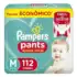 Fralda Pampers Pants Ajuste Total Max M 112 Unidades