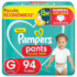 Fralda Pampers Pants Ajuste Total tamanho XG, Fácil de Vestir, 86 Unidades