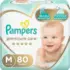 Fralda Pampers Premium Care Fita M 80 unidades