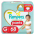 Fralda Pampers Premium Care Pants Tamanho XG, Fácil de Vestir, 96 Unidades