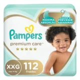 Fralda Pampers Premium Care Tamanho Xxg 112 Unidades