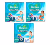 Fralda Pampers Splashers Baby Shark