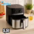 Fritadeira Air Fryer 5,5l Cyclone Preto E Inox Midea