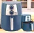 Fritadeira Air Fryer Midea Frc31 3,5 Litros Azul 127v