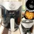 Fritadeira Elétrica Sem Óleo Air Fryer Mallory Smart Fryer 3L – Preta/Prata