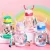 Garrafa De Alce Água Infantil Criança Portátil Com Canudo Desenho Multicolorido lolita