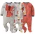🤎 Gerber Pacote com 3 para bebês meninos Sleep ‘N Play, Safari laranja, 0-3 Meses