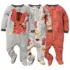 🤎 Gerber Pacote com 2 para bebês meninos, Sleep N Play, Raposa azul, 0-3 Meses