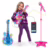 Guitarra e Microfone Infantil Instrumento Brinquedo Musical com Luz e Som